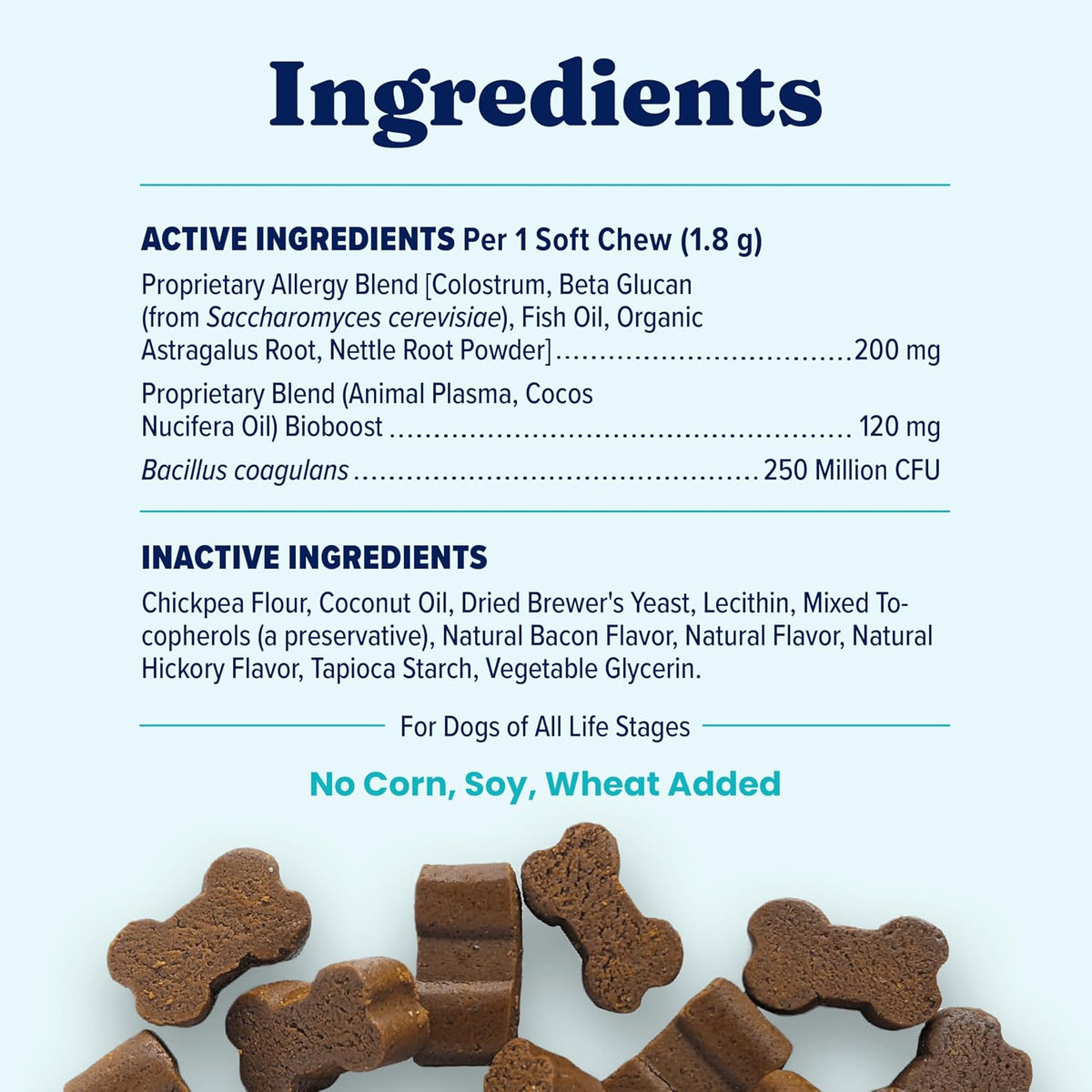 Solid Gold Dog Allergy Chews for Itchy Skin & Immune Support