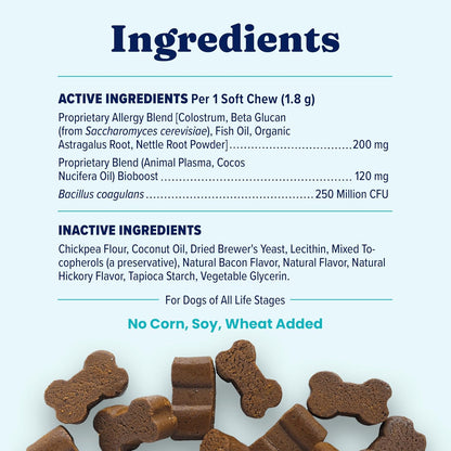 Solid Gold Dog Allergy Chews for Itchy Skin & Immune Support