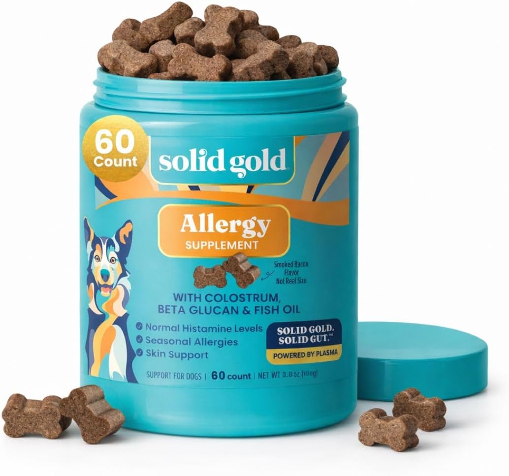 Solid Gold Dog Allergy Chews for Itchy Skin & Immune Support