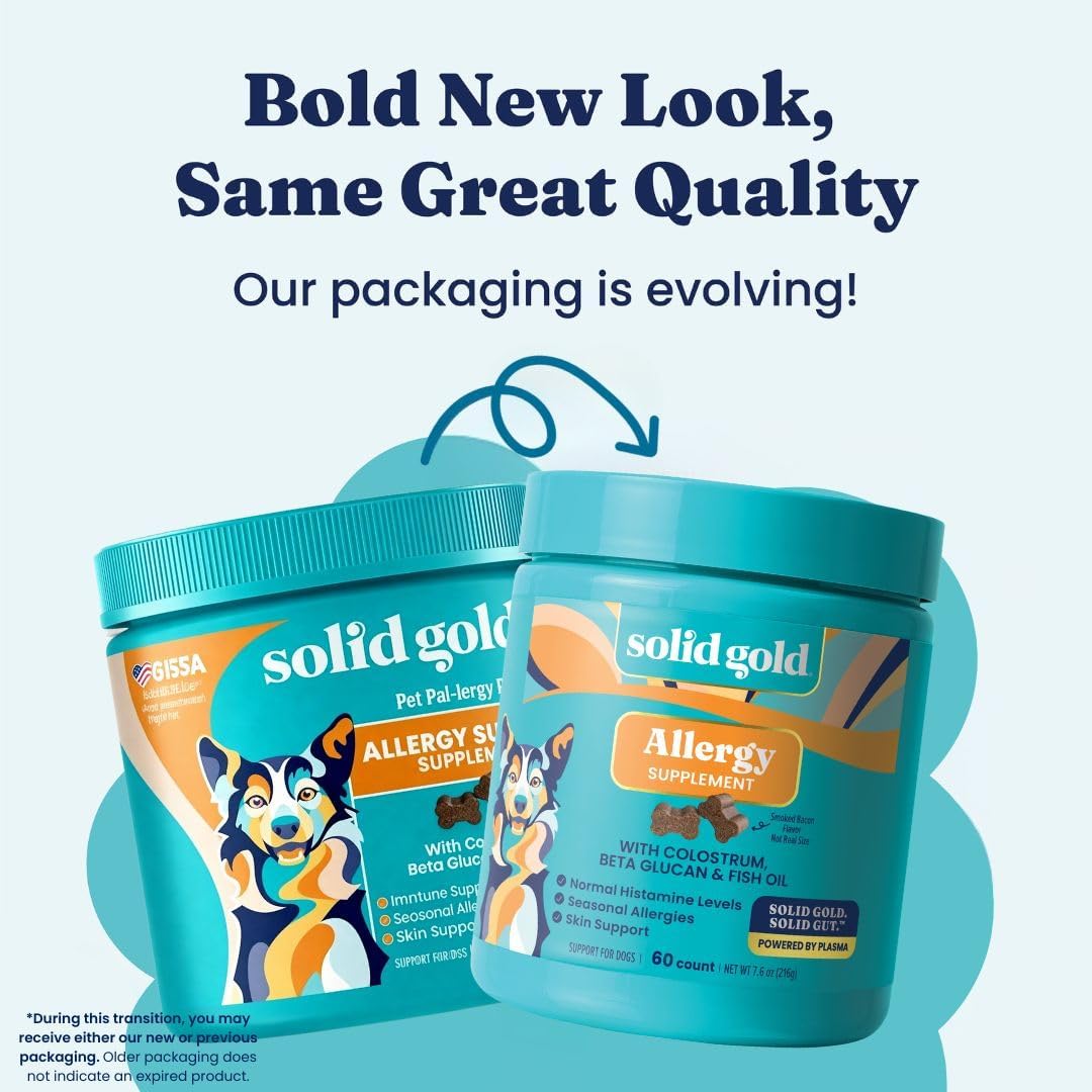 Solid Gold Dog Allergy Chews for Itchy Skin & Immune Support
