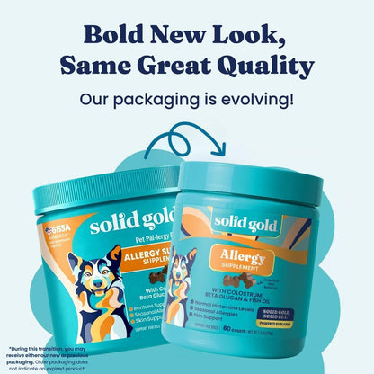 Solid Gold Dog Allergy Chews for Itchy Skin & Immune Support