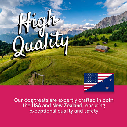 TRMC Real Meat Beef Jerky Dog Treats - 8 Air-Dried Strips of Jerky- Grain-Free Pet Snacks Made up of 95% Free-Range Grass Fed Beef - All-Natural