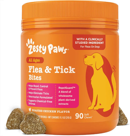 Flea and Tick Spray for Dogs - Kills Fleas, Ticks & Eggs, 16oz