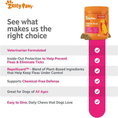 Flea and Tick Spray for Dogs - Kills Fleas, Ticks & Eggs, 16oz