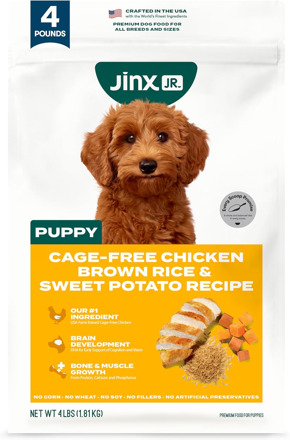 Dry Dog Food - Grass-Fed Beef, Brown Rice & Sweet Potato, 4lb