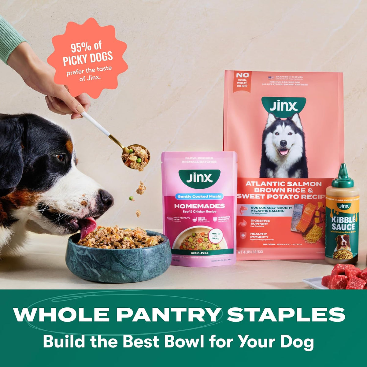 Dry Dog Food - Grass-Fed Beef, Brown Rice & Sweet Potato, 4lb