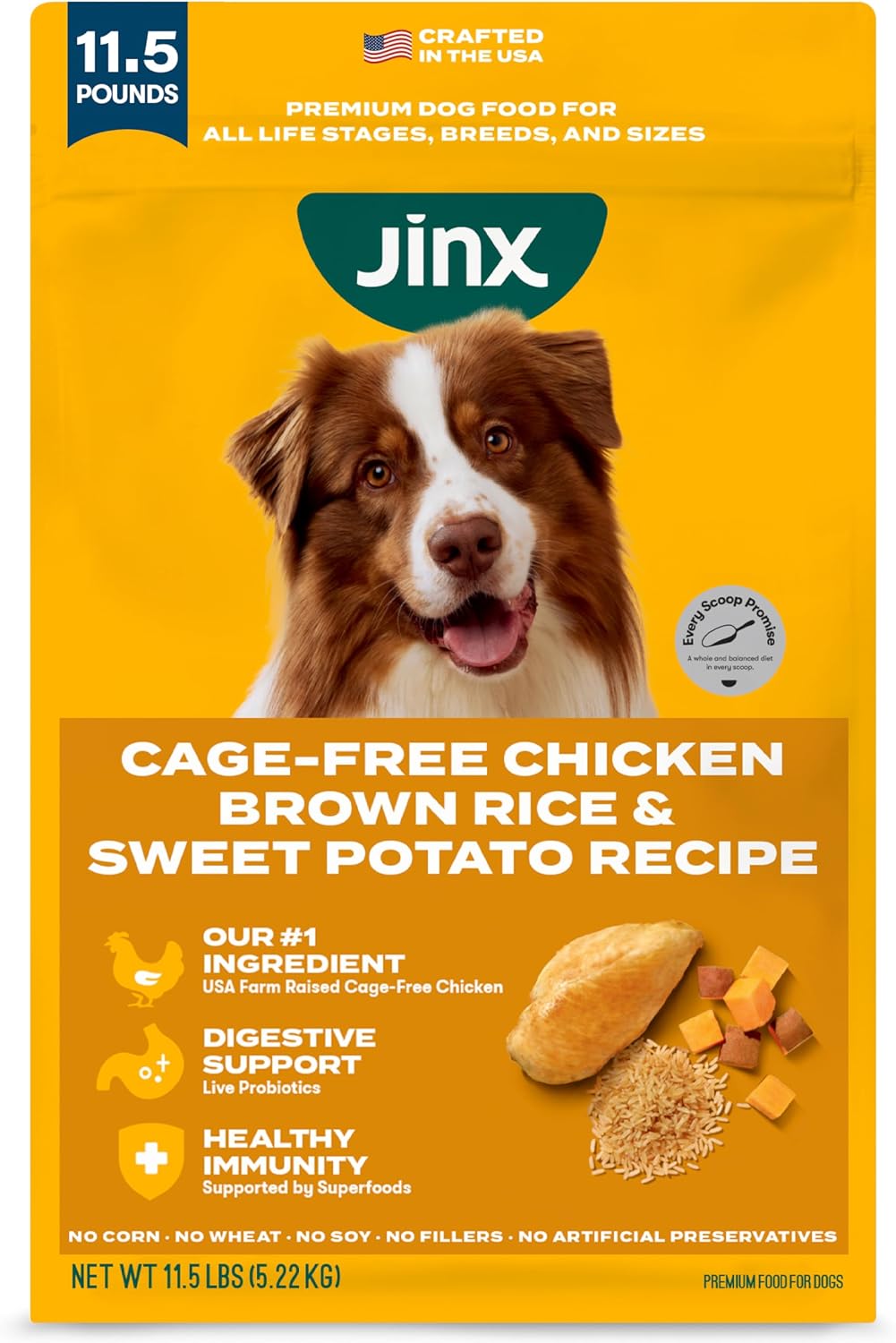 Dry Dog Food - Grass-Fed Beef, Brown Rice & Sweet Potato, 4lb