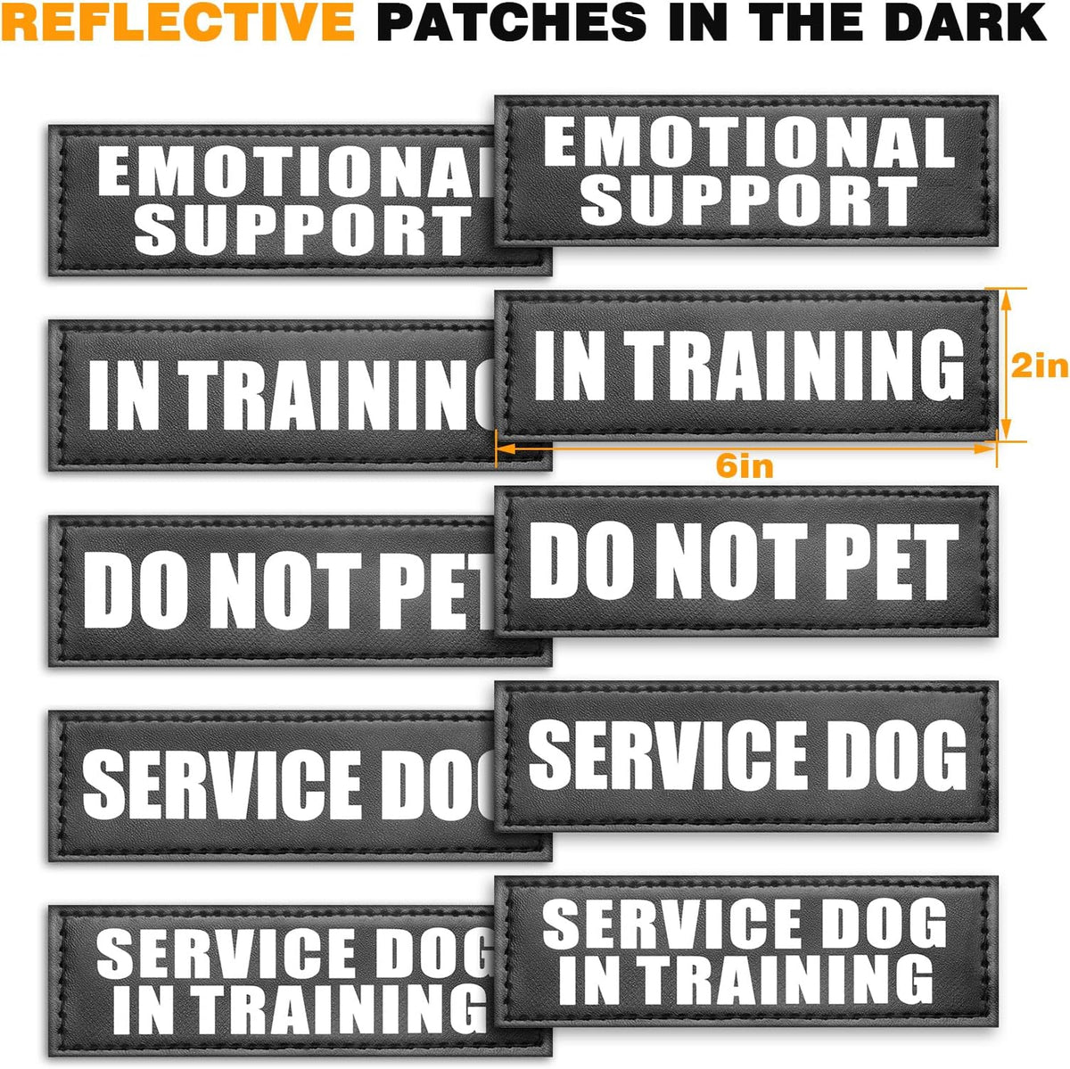 Service Dog Vest Harness for Large Dog, Tactical Working MOLLE Vest with 10 Pet Patches, No Pull Heavy Duty Harness for Training Walking