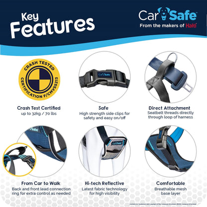 CarSafe Crash Tested Dog Safety Harness | Size M