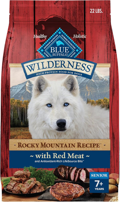 Blue Buffalo Wilderness Rocky Mountain Recipe Senior Dry Dog Food, 28 lb