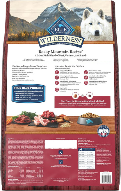 Blue Buffalo Wilderness Rocky Mountain Recipe Senior Dry Dog Food, 28 lb