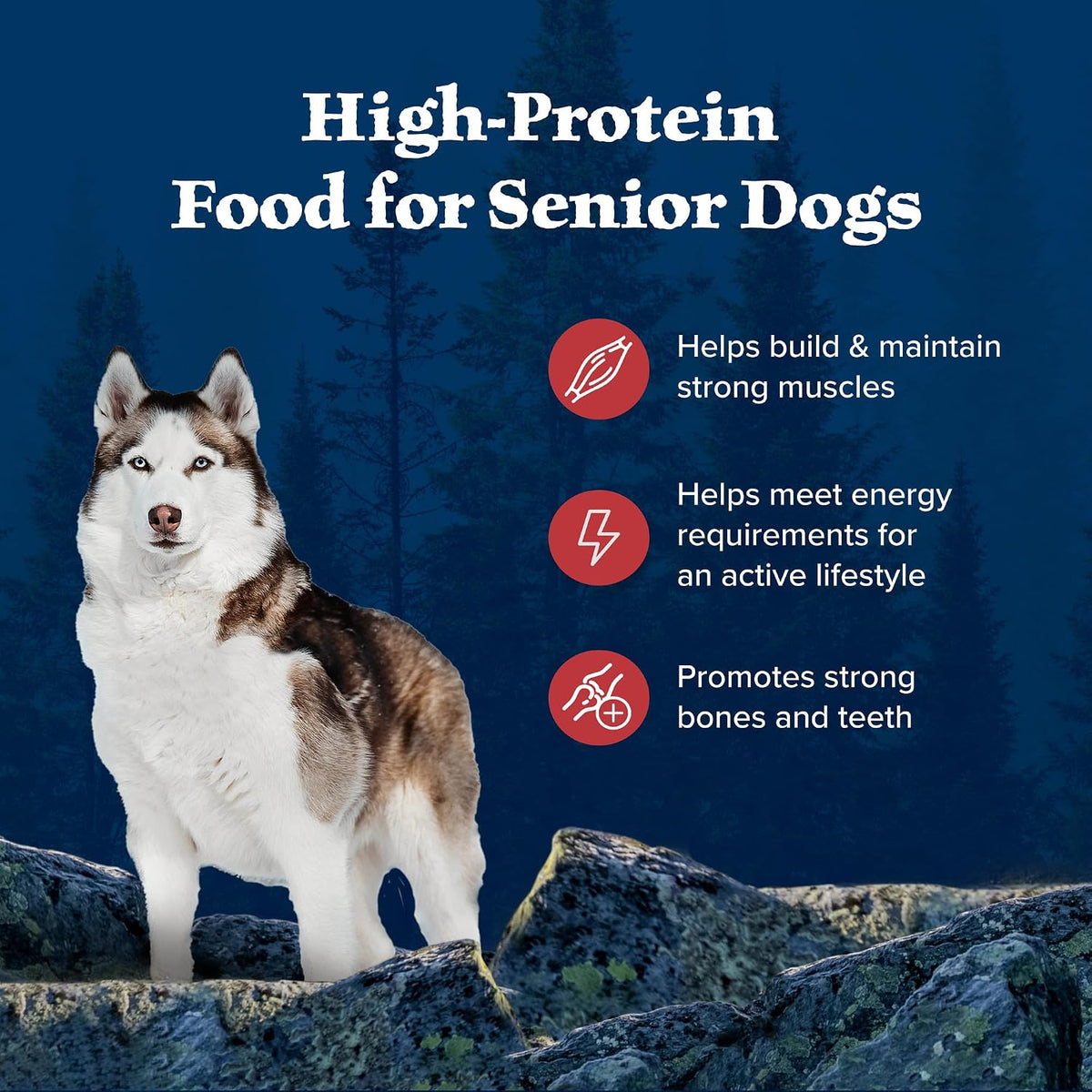 Blue Buffalo Wilderness Rocky Mountain Recipe Senior Dry Dog Food, 28 lb