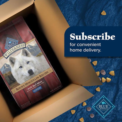 Blue Buffalo Wilderness Rocky Mountain Recipe Senior Dry Dog Food, 28 lb