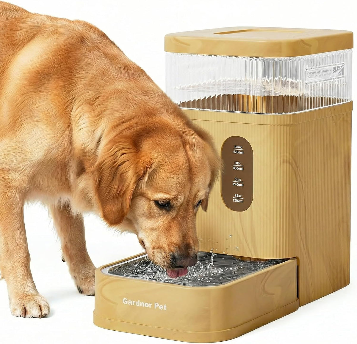2.2 Gallon Automatic Dog Water Dispenser with Stainless Steel Bowl