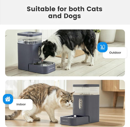 2.2 Gallon Automatic Dog Water Dispenser with Stainless Steel Bowl