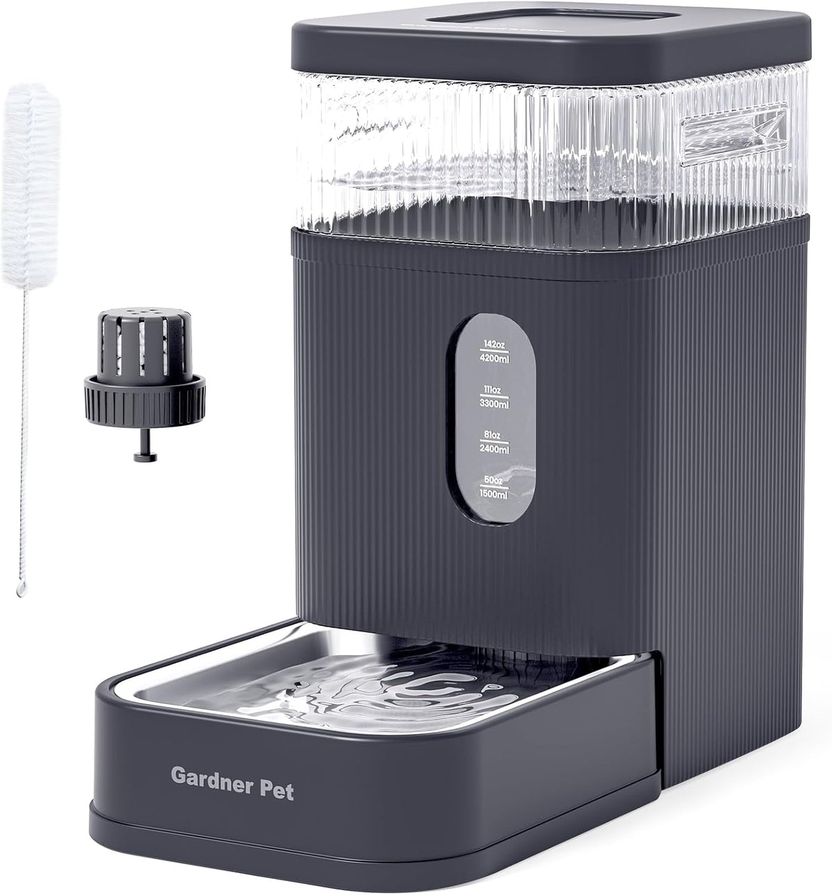 2.2 Gallon Automatic Dog Water Dispenser with Stainless Steel Bowl