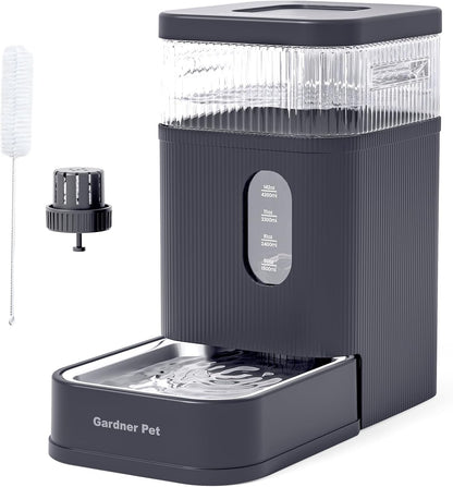 2.2 Gallon Automatic Dog Water Dispenser with Stainless Steel Bowl
