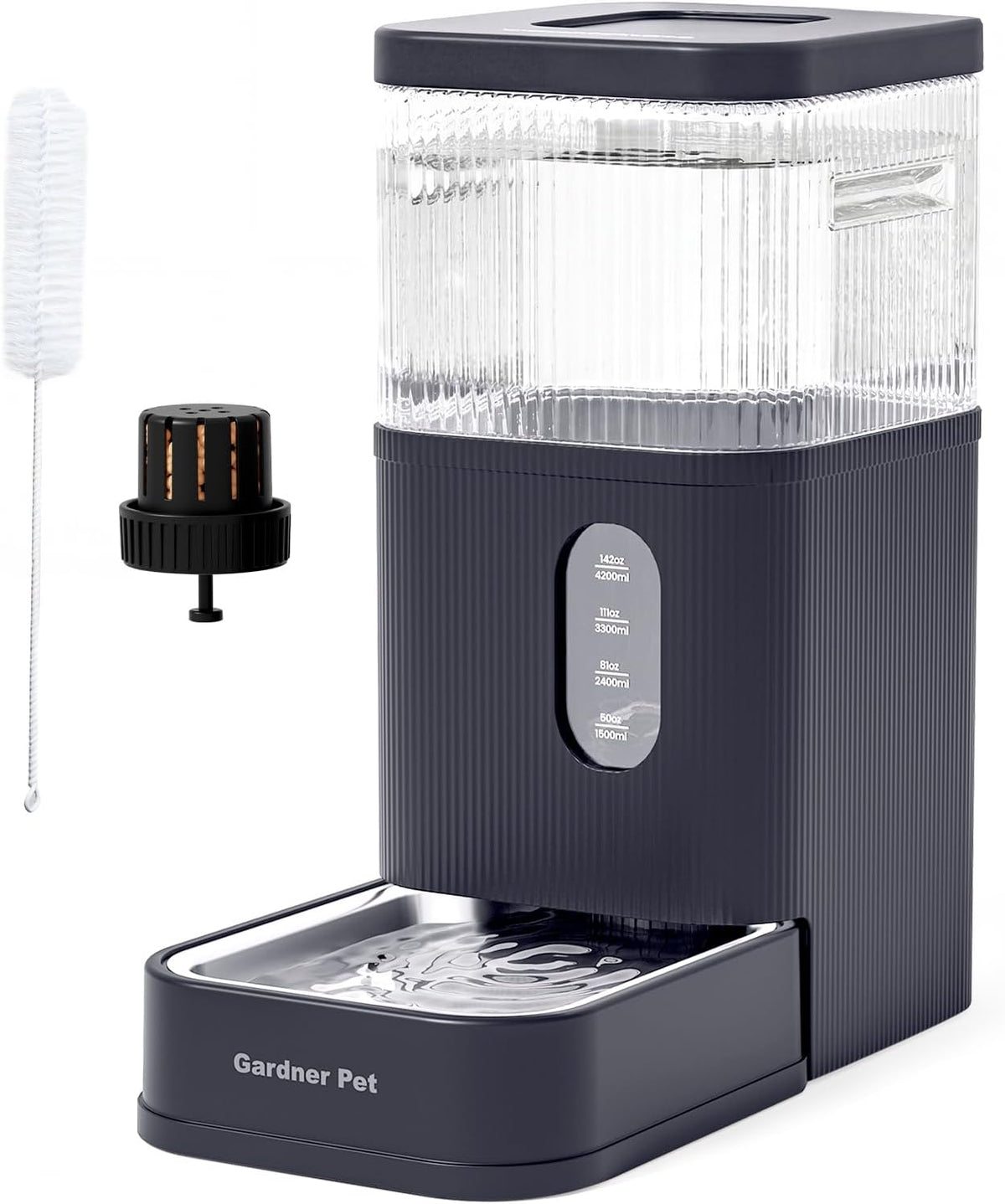 2.2 Gallon Automatic Dog Water Dispenser with Stainless Steel Bowl