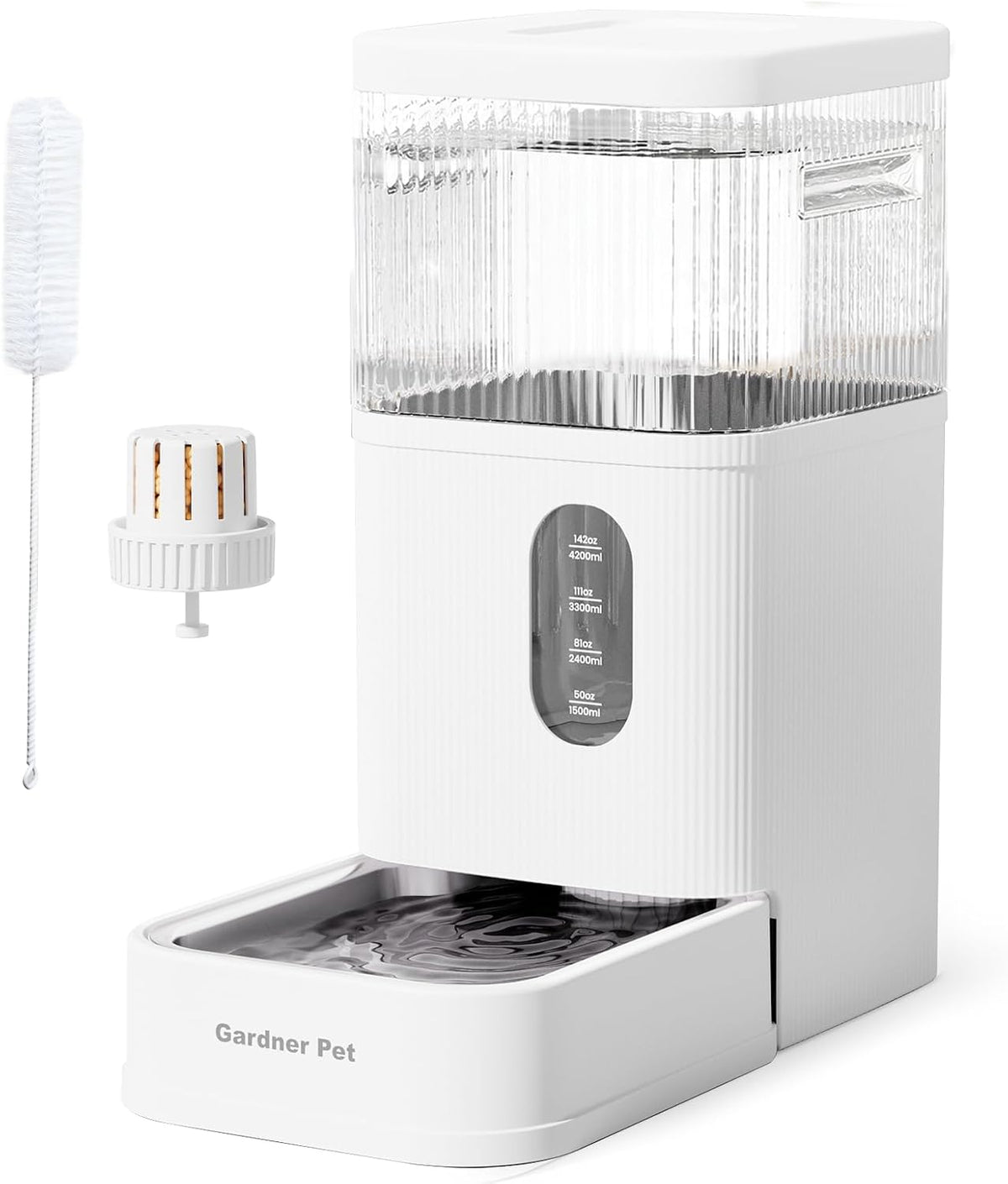 2.2 Gallon Automatic Dog Water Dispenser with Stainless Steel Bowl