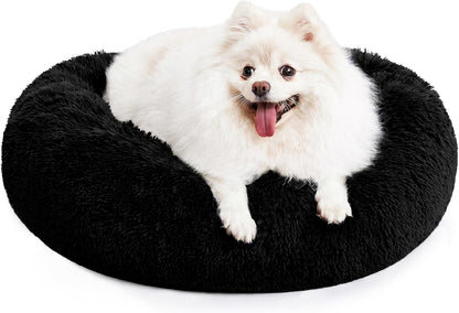 Orthopedic Dog Bed Comfortable Donut Cuddler Round Pet Beds Ultra Soft Washable Dog and Cat Cushion (20''/23''/30'') (23'', Brown)