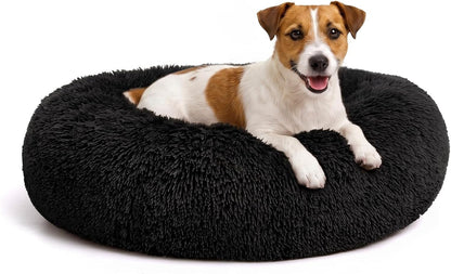 Orthopedic Dog Bed Comfortable Donut Cuddler Round Pet Beds Ultra Soft Washable Dog and Cat Cushion (20''/23''/30'') (23'', Brown)