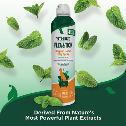 Indoor Flea & Tick Home Spray for Dogs, Plant-Based Spray, 32 oz