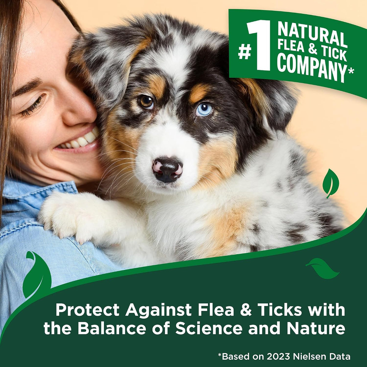 Indoor Flea & Tick Home Spray for Dogs, Plant-Based Spray, 32 oz