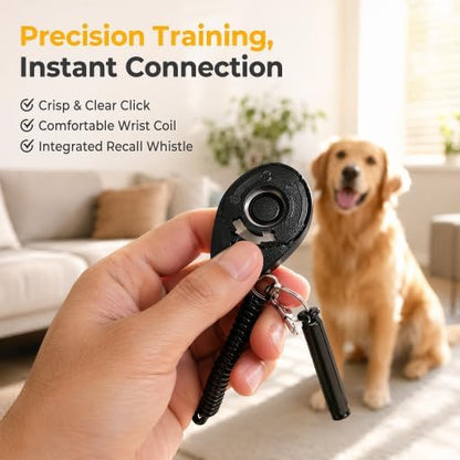 Dog Training Clicker, dog training & behavior aids, dog training kit (Pink)