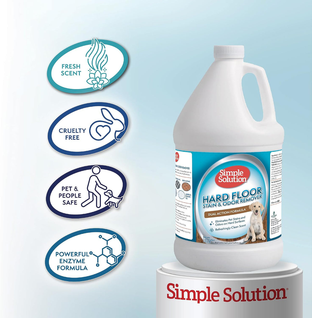 Hard Floor Dog Stain & Odor Remover, Enzyme Cleaner, 32oz