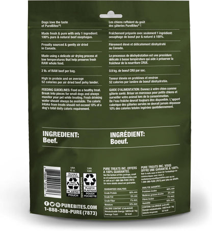 Beef Single Ingredient Air Dried Jerky Dog Treats, 7.5 oz