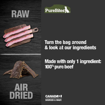 Beef Single Ingredient Air Dried Jerky Dog Treats, 7.5 oz