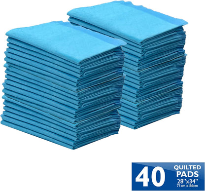Wee-Wee Superior Performance Extra Large Pee Pads for Dogs with Runoff Barrier Edge Guard Protection, Puppy & Dog Potty Training Pads, Housebreaking Supplies, 28" x 34"