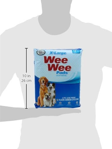 Wee-Wee Superior Performance Extra Large Pee Pads for Dogs with Runoff Barrier Edge Guard Protection, Puppy & Dog Potty Training Pads, Housebreaking Supplies, 28" x 34"