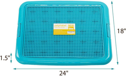 Training Pad Holder Floor Protection Dog Pad Holder Mesh Training Tray (M-18"x24")…