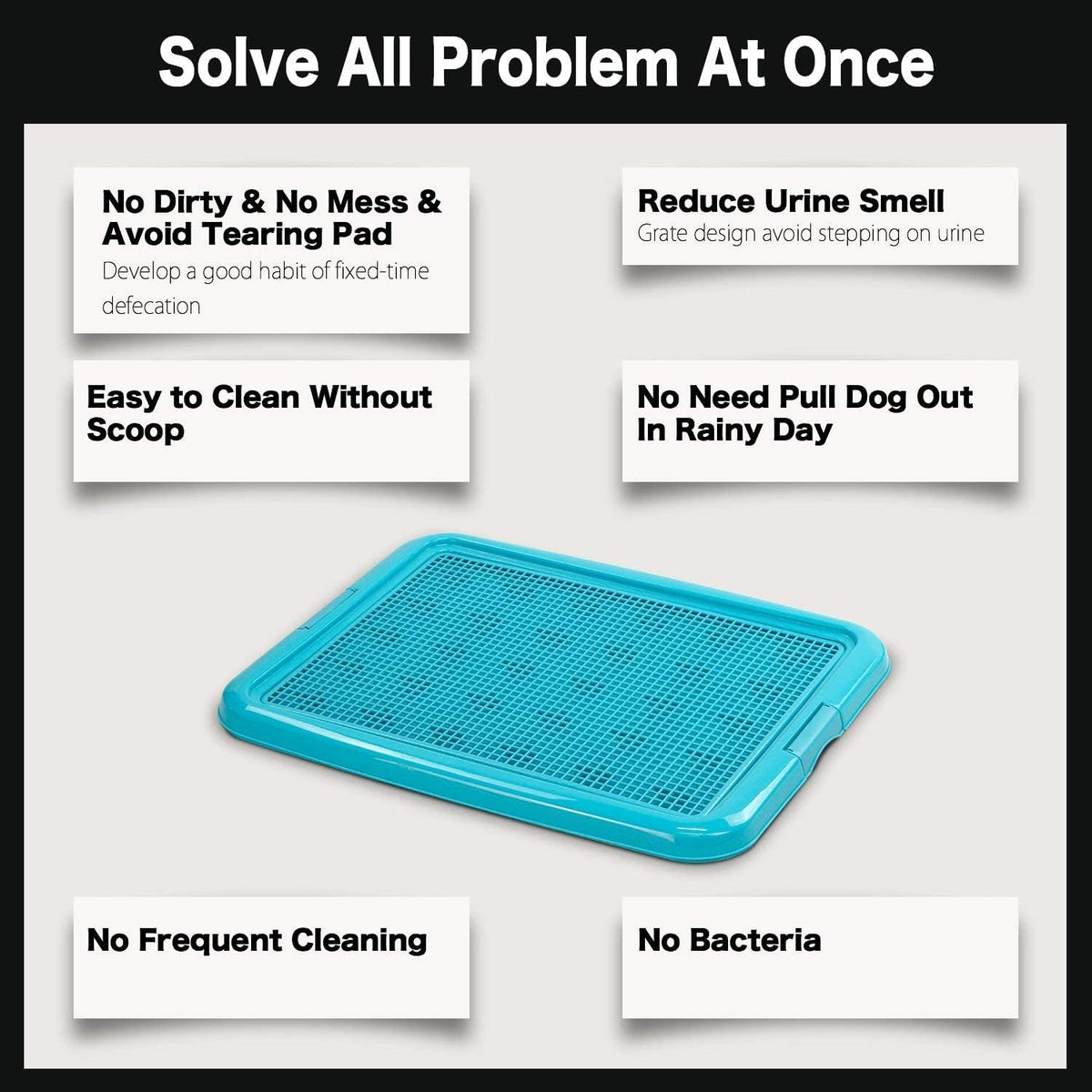 Training Pad Holder Floor Protection Dog Pad Holder Mesh Training Tray (M-18"x24")…