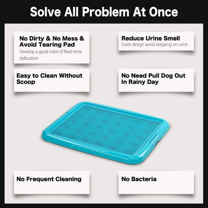 Training Pad Holder Floor Protection Dog Pad Holder Mesh Training Tray (M-18"x24")…