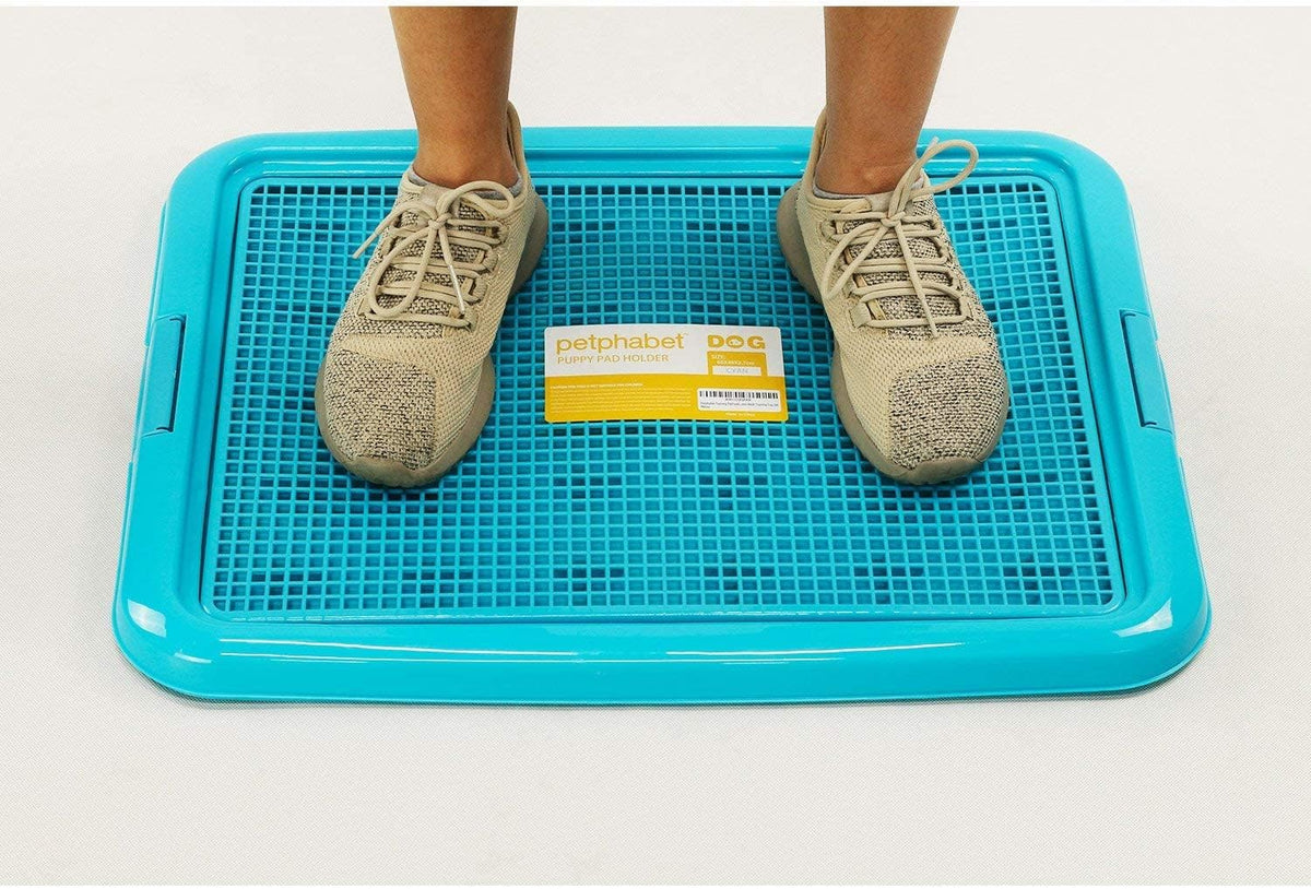 Training Pad Holder Floor Protection Dog Pad Holder Mesh Training Tray (M-18"x24")…
