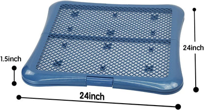 Training Pad Holder Floor Protection Dog Pad Holder Mesh Training Tray (M-18"x24")…