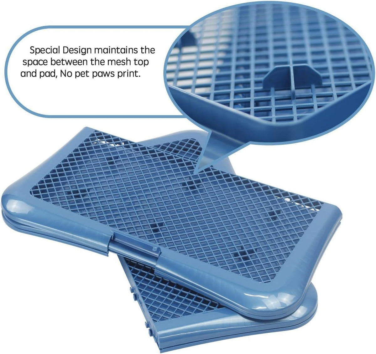 Training Pad Holder Floor Protection Dog Pad Holder Mesh Training Tray (M-18"x24")…