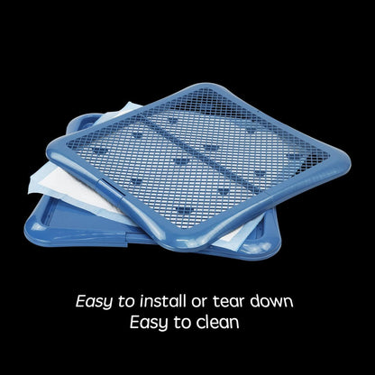 Training Pad Holder Floor Protection Dog Pad Holder Mesh Training Tray (M-18"x24")…