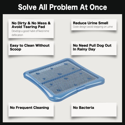 Training Pad Holder Floor Protection Dog Pad Holder Mesh Training Tray (M-18"x24")…