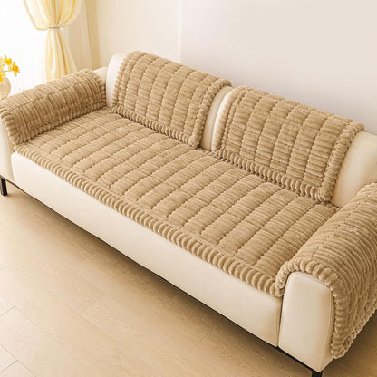 Couch Cover for Dogs, Washable Non Slip Plush Flannel Sofa Protector | Thick Flannel, Anti-Slip Backing, Pet Hair & Scratch Protection, Fits Sofa & Loveseat (27.6" x 59") - Colors B
