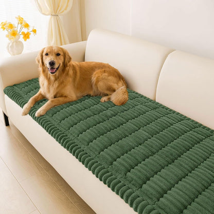 Couch Cover for Dogs, Washable Non Slip Plush Flannel Sofa Protector | Thick Flannel, Anti-Slip Backing, Pet Hair & Scratch Protection, Fits Sofa & Loveseat (27.6" x 59") - Colors B