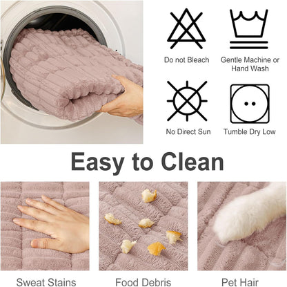 Couch Cover for Dogs, Washable Non Slip Plush Flannel Sofa Protector | Thick Flannel, Anti-Slip Backing, Pet Hair & Scratch Protection, Fits Sofa & Loveseat (27.6" x 59") - Colors B