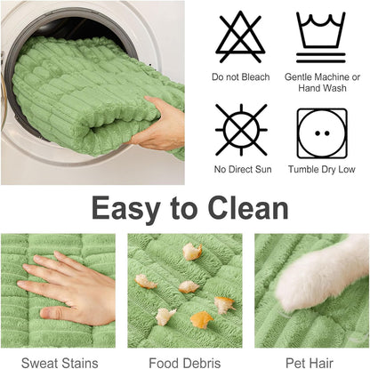 Couch Cover for Dogs, Washable Non Slip Plush Flannel Sofa Protector | Thick Flannel, Anti-Slip Backing, Pet Hair & Scratch Protection, Fits Sofa & Loveseat (27.6" x 59") - Colors B