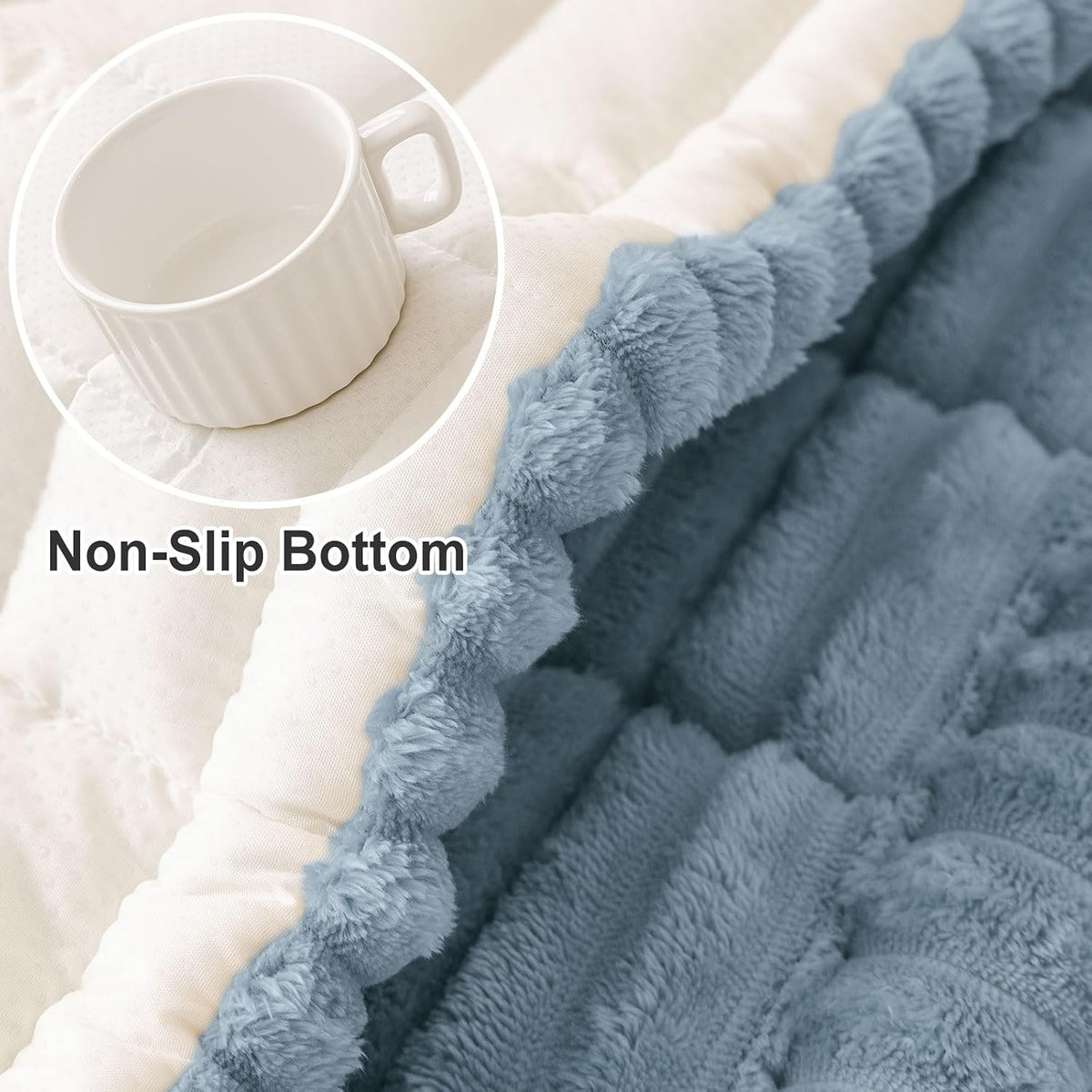 Couch Cover for Dogs, Washable Non Slip Plush Flannel Sofa Protector | Thick Flannel, Anti-Slip Backing, Pet Hair & Scratch Protection, Fits Sofa & Loveseat (27.6" x 59") - Colors B