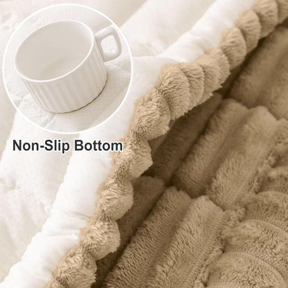 Couch Cover for Dogs, Washable Non Slip Plush Flannel Sofa Protector | Thick Flannel, Anti-Slip Backing, Pet Hair & Scratch Protection, Fits Sofa & Loveseat (27.6" x 59") - Colors B