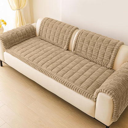 Couch Cover for Dogs, Washable Non Slip Plush Flannel Sofa Protector | Thick Flannel, Anti-Slip Backing, Pet Hair & Scratch Protection, Fits Sofa & Loveseat (27.6" x 59") - Colors B