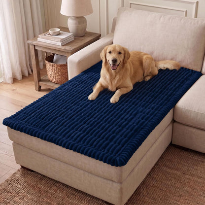 Couch Cover for Dogs, Washable Non Slip Plush Flannel Sofa Protector | Thick Flannel, Anti-Slip Backing, Pet Hair & Scratch Protection, Fits Sofa & Loveseat (27.6" x 59") - Colors B