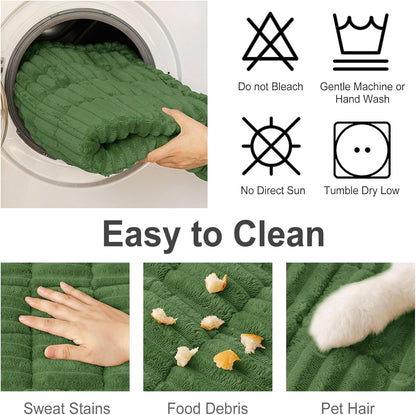 Couch Cover for Dogs, Washable Non Slip Plush Flannel Sofa Protector | Thick Flannel, Anti-Slip Backing, Pet Hair & Scratch Protection, Fits Sofa & Loveseat (27.6" x 59") - Colors B